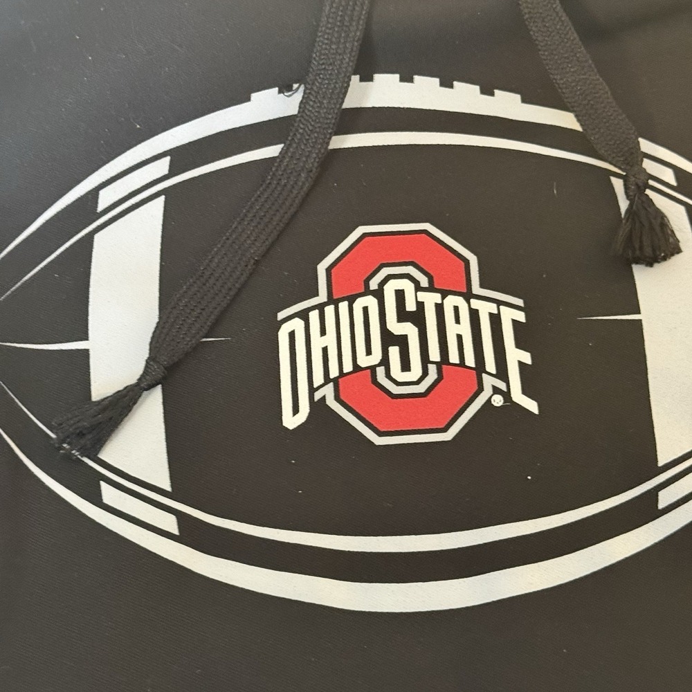 Ohio State Buckeyes Black Hoodie 4th And 1 Size Small Graphic Print University